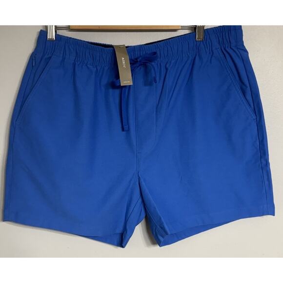 J.Crew Shorts Mens Size Large Blue Everyday Drawstring Elastic Waist Preppy NEW - Picture 1 of 10